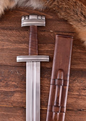 HEDMARK, ÉPÉE VIKING AVEC FOURREAU EN CUIR