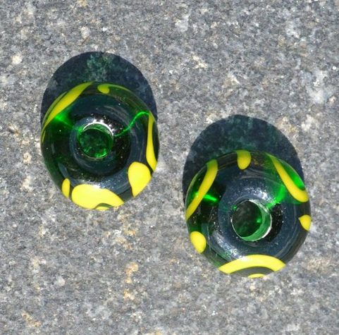 CELTIC HANDMADE GLASS BEAD, MUSEUM REPLICA V4A