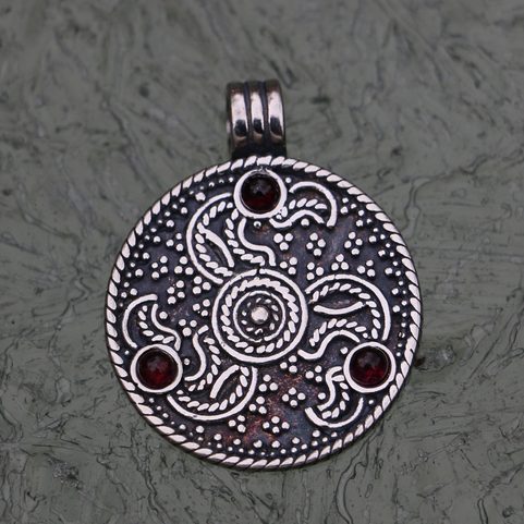 ANGLO-SAXON PENDANT, FAVERSHAM, ENGLAND, SILVER 925