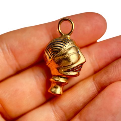 RIX, CELTIC HEAD, REPLICA, BRONZE PENDANT
