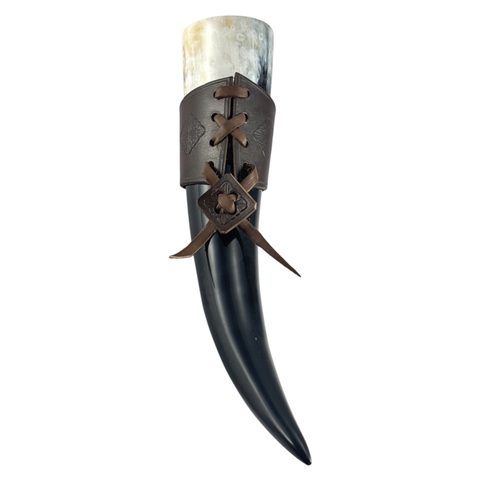 DRINKING HORN HOLDER - CELTICA, BROWN