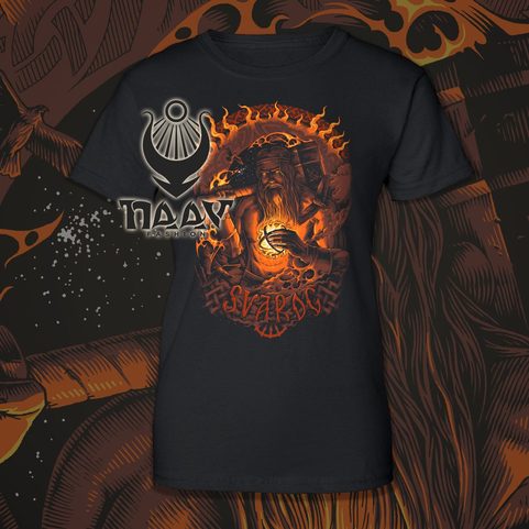 SVAROG HEAVENLY BLACKSMITH, SLAVIC GOD OF FIRE WOMEN'S T-SHIRT COLORED