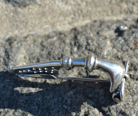 GERMANIAN FIBULA, TYPE ALMGREN, SILVER 925