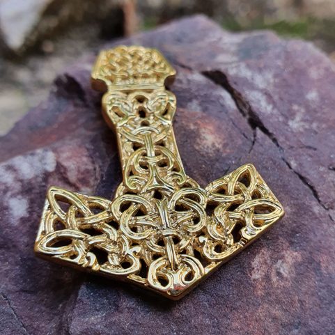 MARTEAU DE THOR - PENDENTIF, PLAQUÉ OR