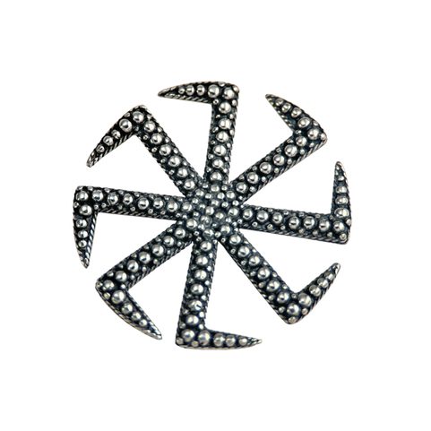 SLAWISCHER KREIS, SYMBOL DER SONNE, ANHÄNGER, SILBER 925