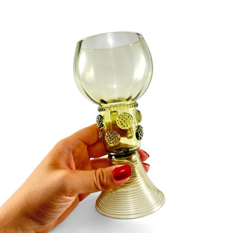 RÖMER BEER, RENAISSANCE GLASS, HISTORICAL GREEN GLASS