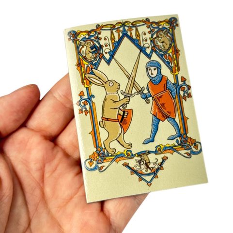 FIGHTING HARES, MAGNET, 57X80 MM