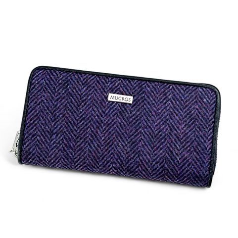 IRISH WOOL WALLET PURPLE