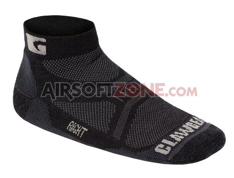 MERINO LOW CUT / ANKLE SOCKS CLAWGEAR 42-44 BLACK