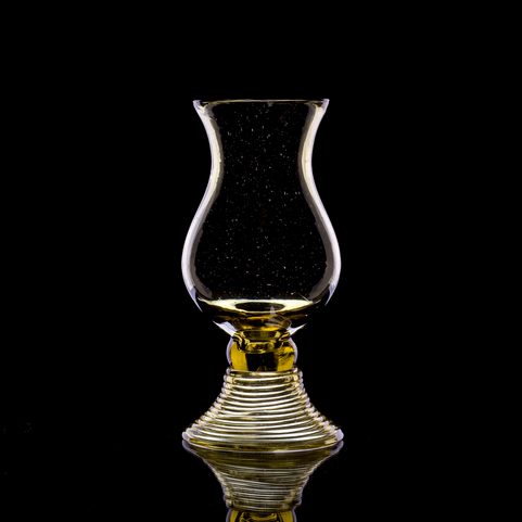 RUM GLASS, GREEN FOREST GLASS