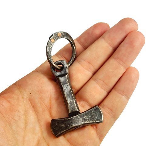 MJÖLNIR, FORGED THOR'S HAMMER, PENDANT