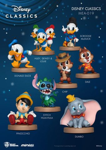 DISNEY CLASSIC SERIES MINI EGG ATTACK FIGURES 8 CM DISPLAY (8)