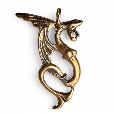 WATER DRAGON, BRONZE PENDANT