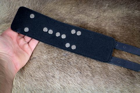 MENOTTES CUIR LARGES - PAIRE