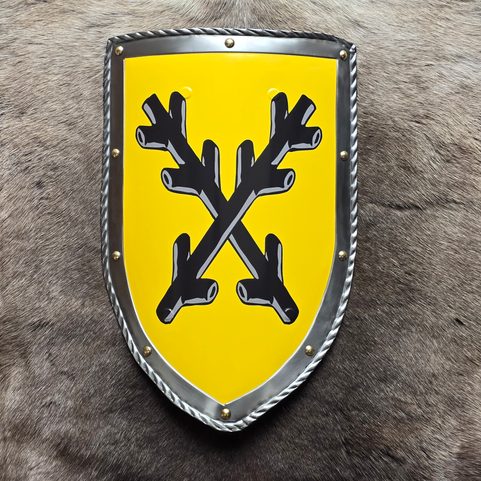 LORDS OF LIPÉ - COAT OF ARMS, MEDIEVAL SHIELD - METAL