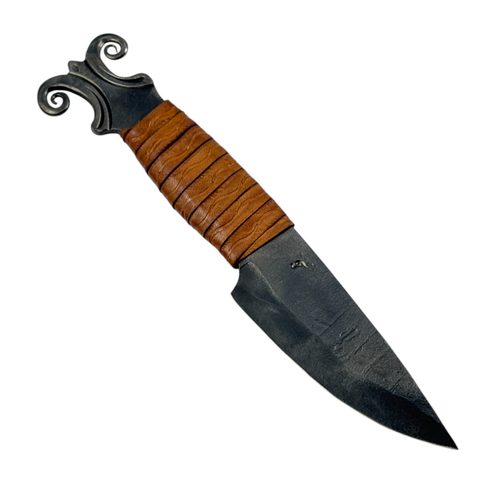 MINOTAURUS, CELTIC FORGED KNIFE, BROWN