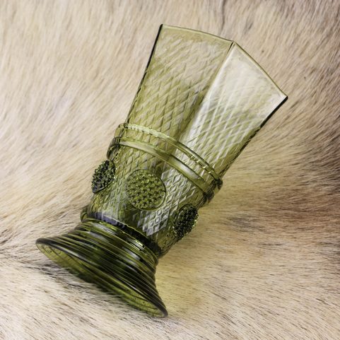 HEXAGON WINE GLASS, 16TH CENTURY GERMANY