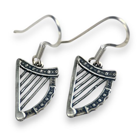 IRISH HARPS, EARRINGS, SILVER 925/1000
