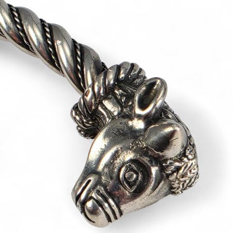 KELTISCHER STIER TORQUES, INSPIRATION: TRICHTINGEN, SILBER 925