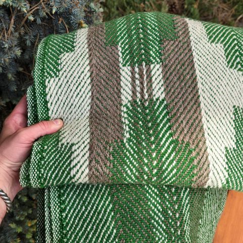SHEVITZA, COUVERTURE TRADITIONNELLE EN LAINE DES BALKANS, NATURELLE