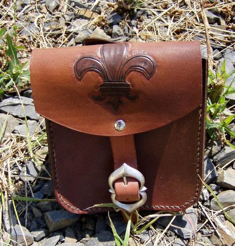 LEATHER MEDIEVAL WALLET - MEDIEVAL STYLE