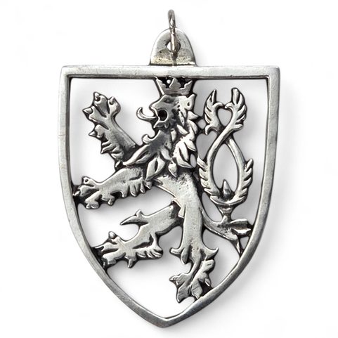 CZECH LION, PENDANT, SILVER 925/1000