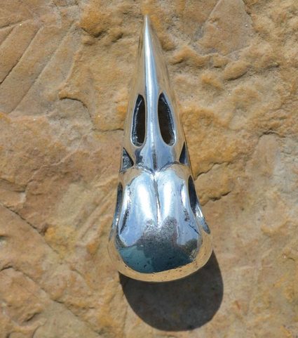 SKULL OF A CROW, PENDANT, SILVER 925, 15 G