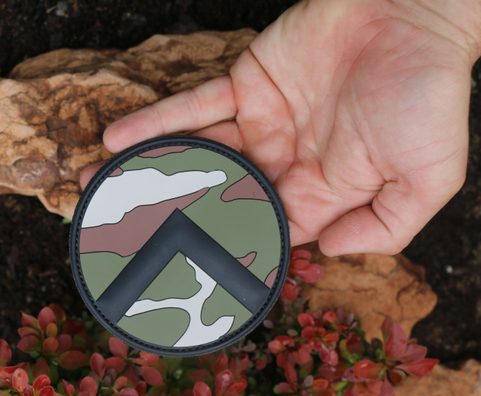 SPARTAN SHIELD RUBBER VELCRO PATCH