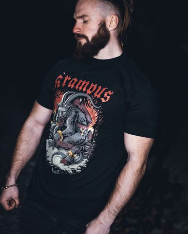 KRAMPUS MEN'S T-SHIRT, COLORED