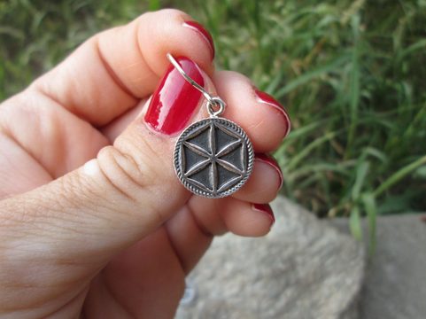 PERUNIKA, SILVER EARRINGS