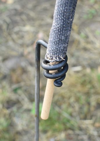 TORCH HOLDER, FORGED