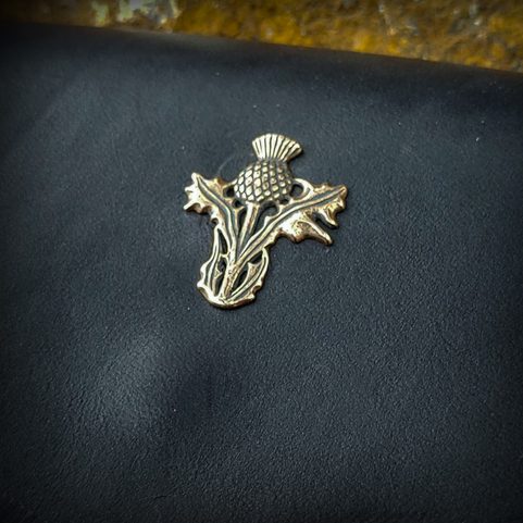 SCOTTISH SPORRAN WITH FUR, THISTLE