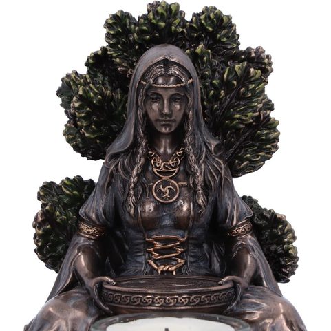 CELTIC GODDESS DANU 12,5 CM, CANDLESTICK