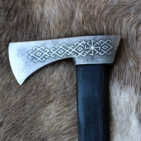 SHEPHERD'S AXE, ETCHED CARPATHIAN AXE