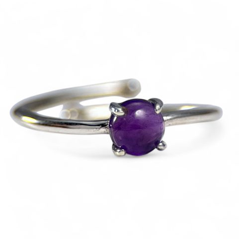 YENNEFER, RING, AMETHYST SILVER 925/1000