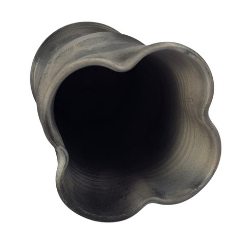 COUPE MÉDIÉVALE - 4 LOBES, CÉRAMIQUE FUMÉE