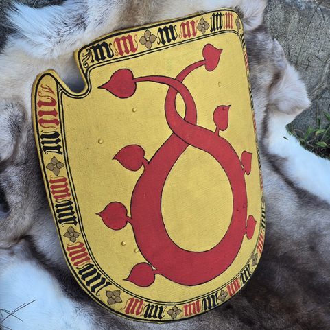 RITTERSCHILD, MITTELALTERLICHES SCHILD, WAHRSCHEINLICH BÖHMEN