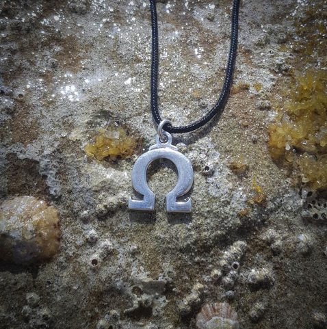 OMEGA, PENDANT, SILVER
