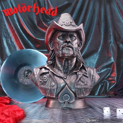 MOTORHEAD LEMMY BRONZE BUST 35CM