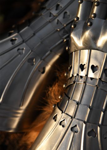 GANTS D'ARMURE GOTHIQUES, ACIER