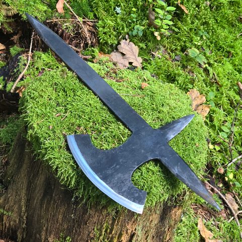 MEDIEVAL HURLBAT THROWING AXE