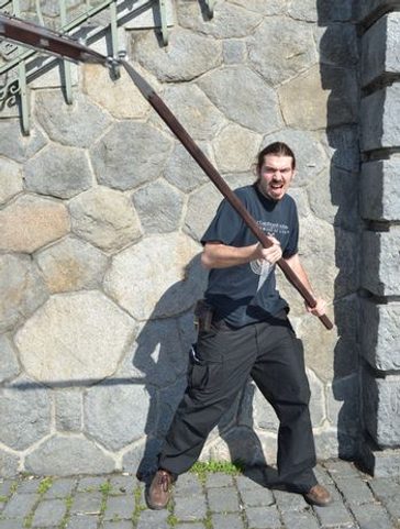 FLAIL, HUSSITE WAR WEAPON, REPLICA, XV. CENTURY