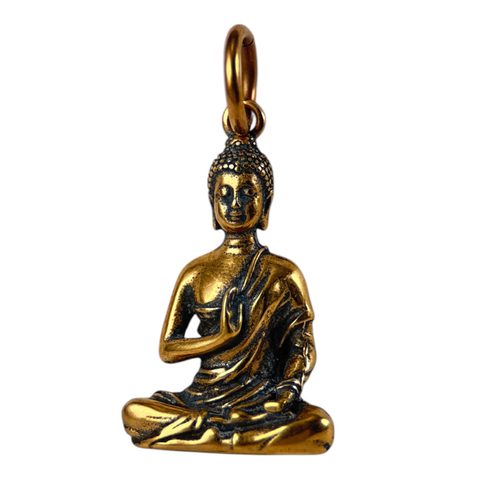 BUDDHA, ČAKROVÝ PŘÍVĚŠEK, BRONZ