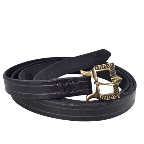 LEATHER VIKING BELT KIEV RUS, BLACK