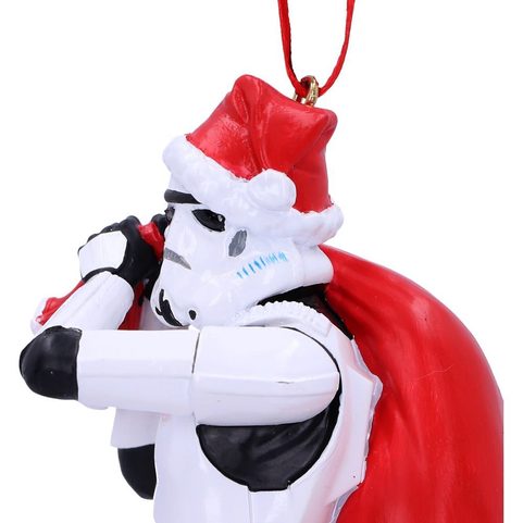 STORMTROOPER SANTA SACK HANGING ORNAMENT 13CM