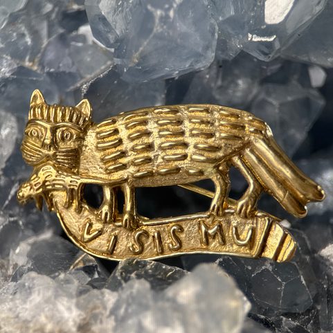 TWO-TAILED CAT, MEDIEVAL PILGRIM BADGE