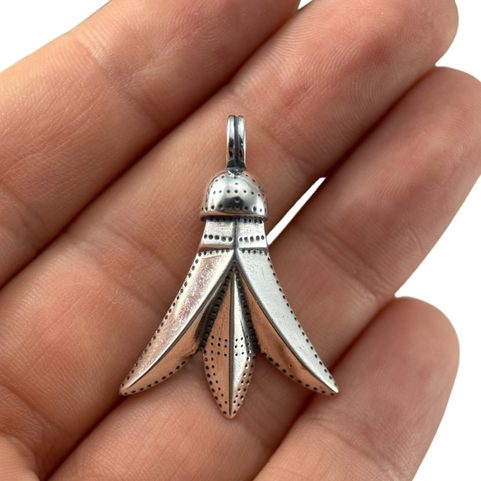 CIGALE, PENDENTIF ROMAIN-GERMANIQUE, ARGENT 925/1000
