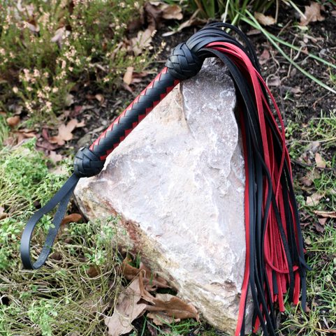 LEATHER QUIRTS, BLACK AND RED