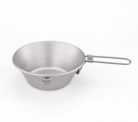 TITANIUM BOWL WITH FOLDING HANDLE TI5320 KEITH