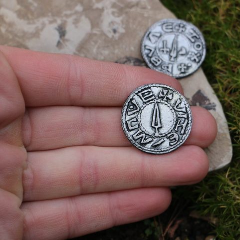 DENARIUS BOLESLAUS I, DUKE OF BOHEMIA, TIN REPLICA